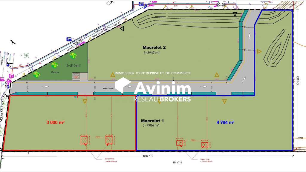 Terrain d'activités Blois 4984 m²