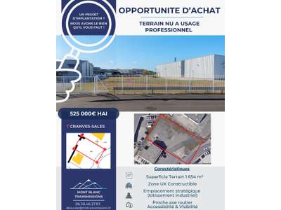 Vente Terrains industriels et agricoles à Cranves-Sales