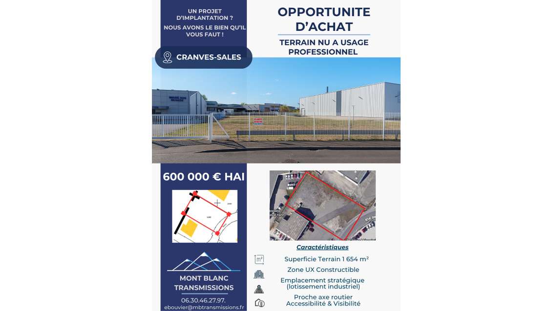 A vendre - Terrain constructible