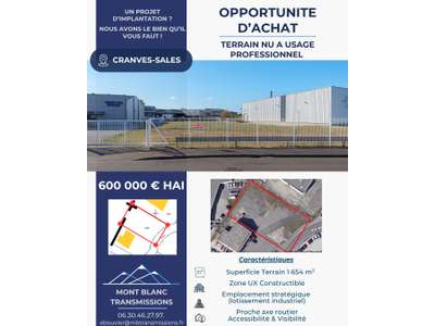 Vente Terrains industriels et agricoles à Cranves-Sales