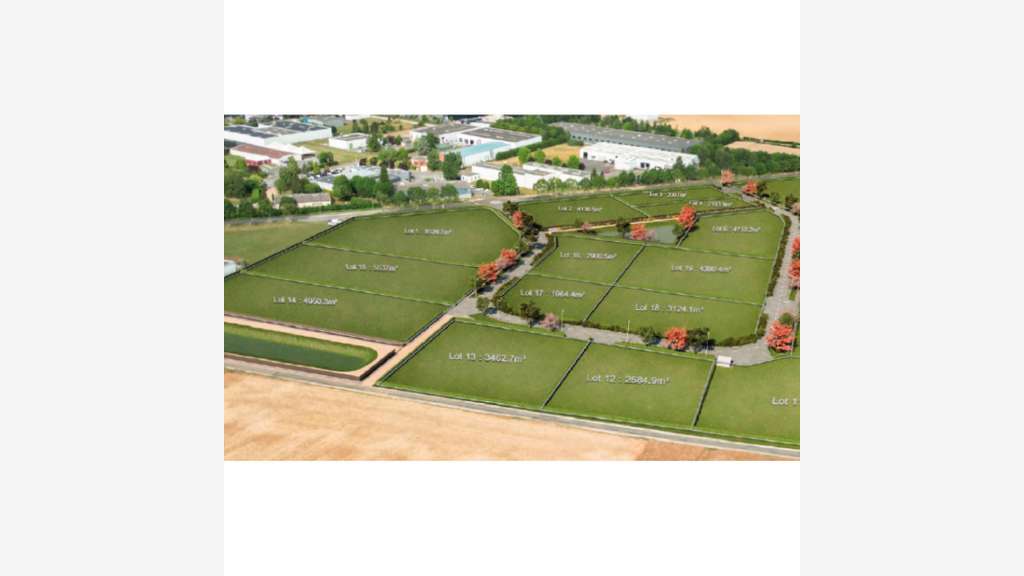 À vendre – Terrains industriels de 2 307 à 12 576 