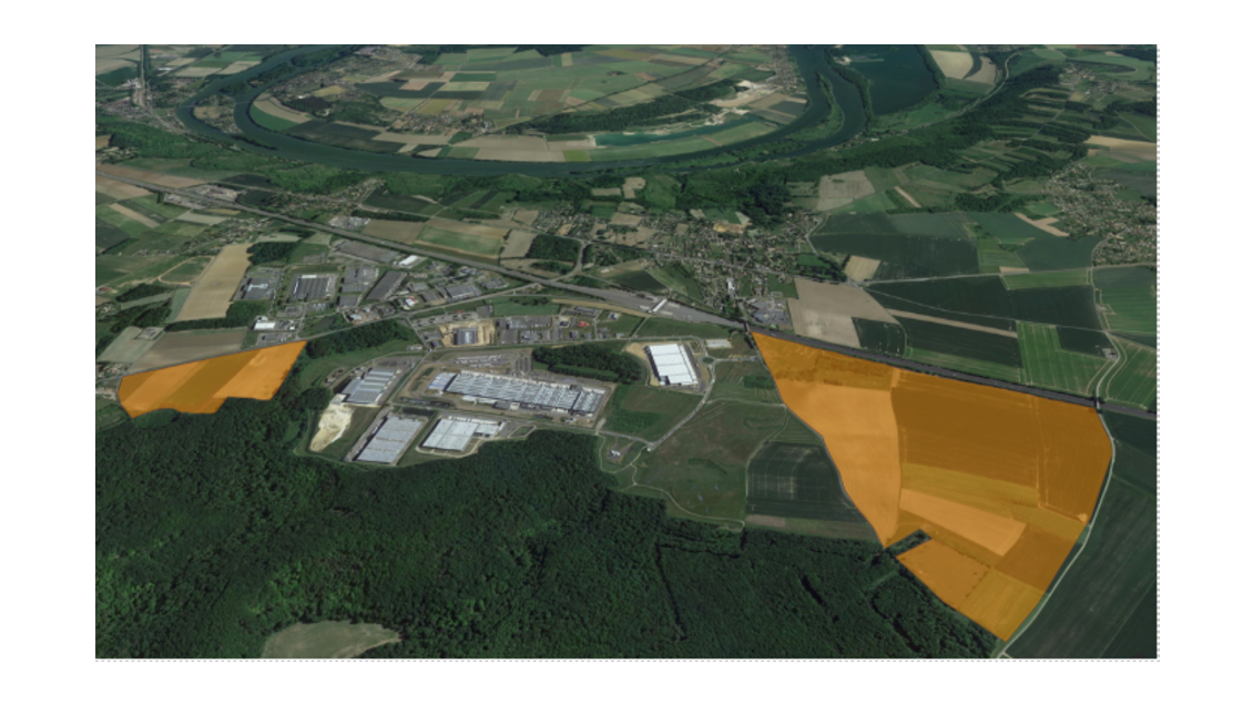 Terrain industriel 70 ha à vendre à Rouen