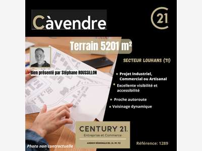 Vente terrain 5201m² proche autoroute à Louhans