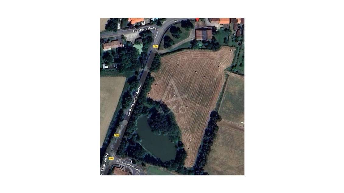 AV terrain non constructible 17 500m² avec étang 