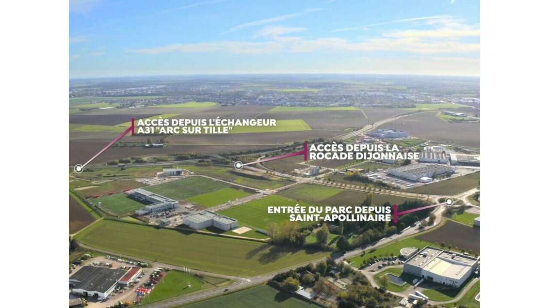 Vente terrains industriels 2500m² Ecoparc Dijon