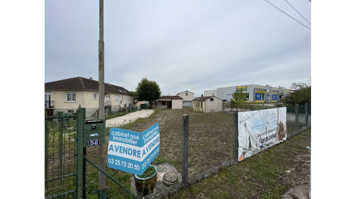 A vendre terrain avenue principale agglo Troyes