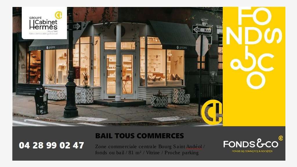 DAB boutique 81m² coeur de ville Bourg St Andéol