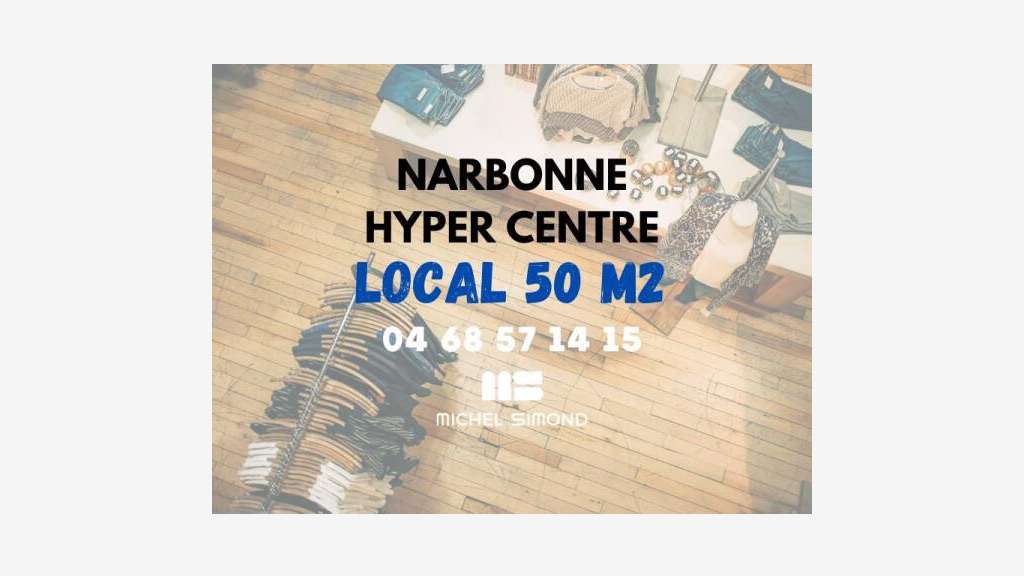 Cède bail boutique de 50m² à Narbonne centre