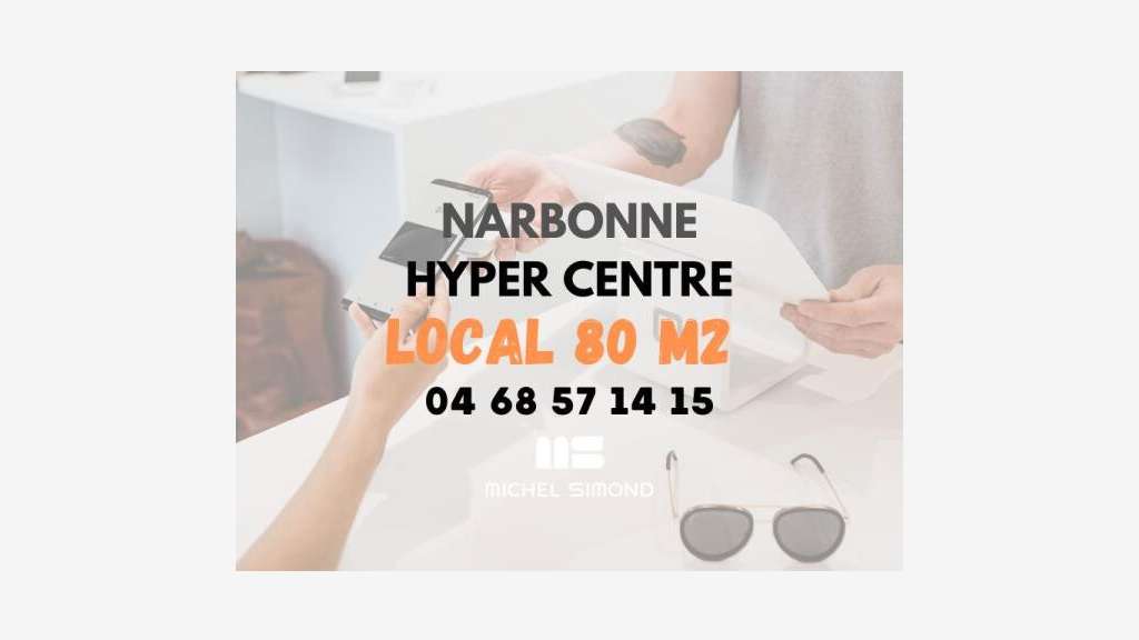 DAB superbe local 135m² rue piétonne de Narbonne
