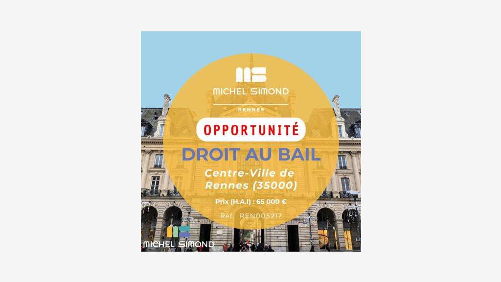 DAB local commercial 25m² à Rennes centre 