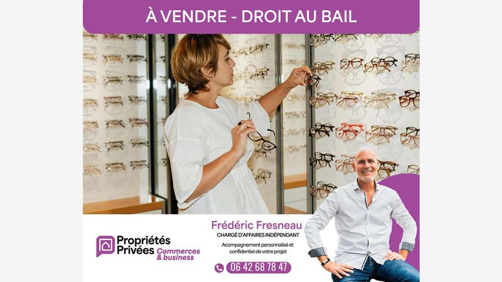 Droit au bail boutique bel empl à Vannes centre