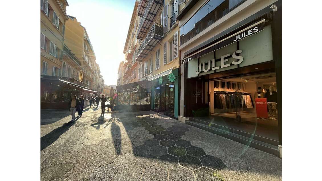 Droit au bail zone piétonne Nice rue Masséna