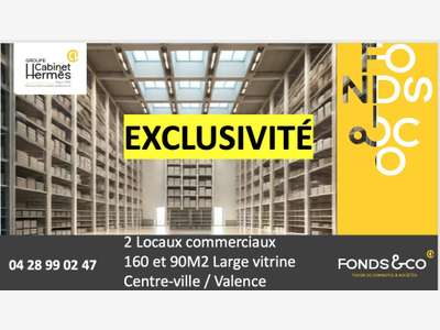 DAB locaux commerce 90m² et 160m² Valence centre