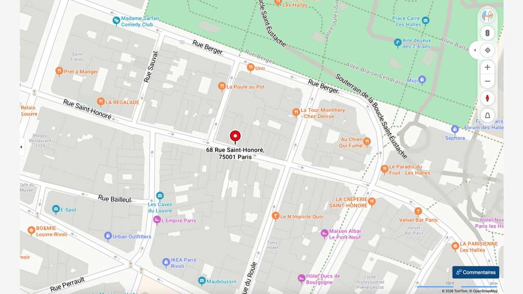 Droit au bail boutique 38m² 75001 rue Saint Honoré
