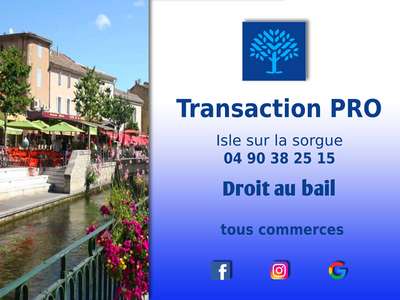 Cession droit au bail 38m² à L'Isle-sur-la-Sorgue