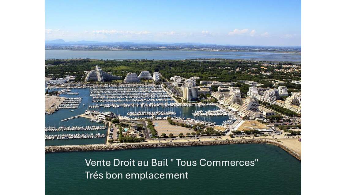 Cession  droit au bail 32m² sur la Grande Motte