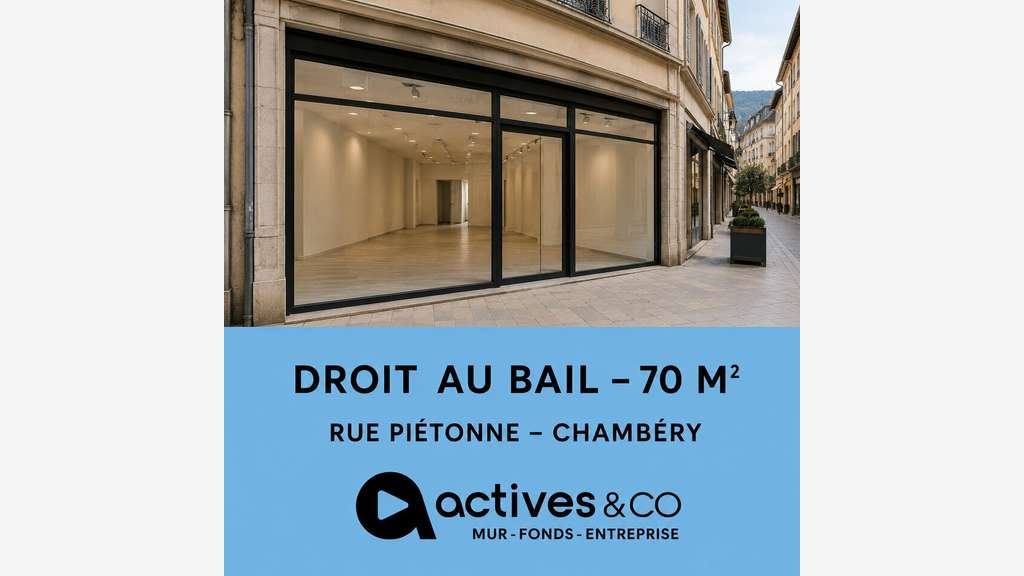 Droit au bail empl stratégique Chambéry centre