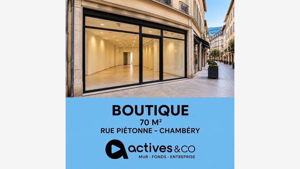 Cède bail local 70m² en coeur de ville de Chambéry