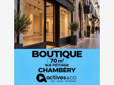 Cède bail local 70m² en coeur de ville de Chambéry