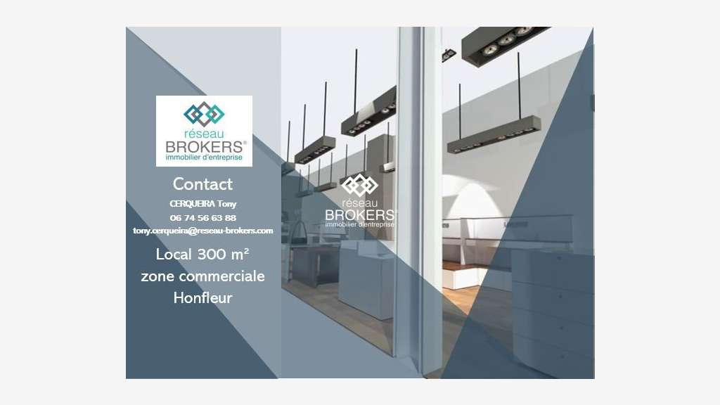 Cède DAB local commercial 300m² en zc à Honfleur