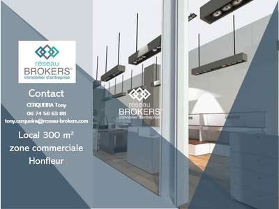 Cède DAB local commercial 300m² en zc à Honfleur