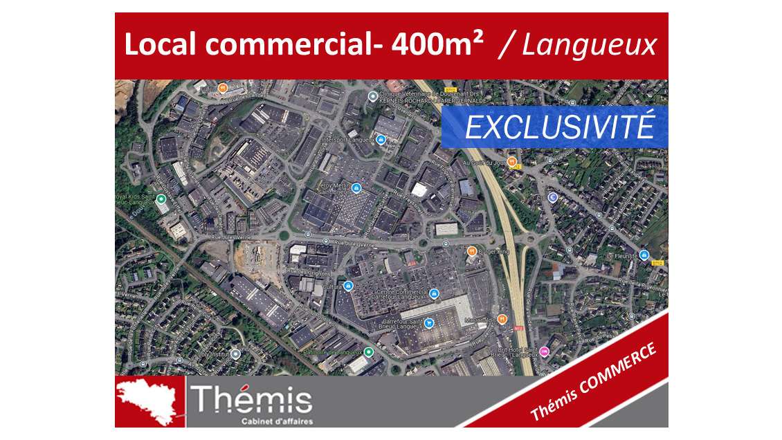 Cède DAB local commercial de 400m² à Langueux