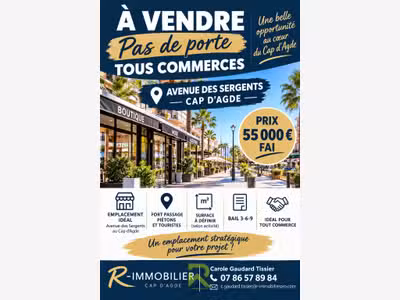 Pas de porte bail bon emplacement au Cap d'Agde