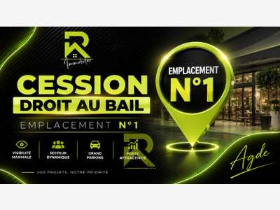 AGDE DROIT AU BAIL EMPLACEMENT N°1