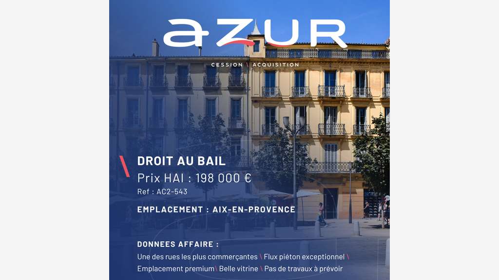 VENTE DAB emplacement n°1 Aix-en-Provence