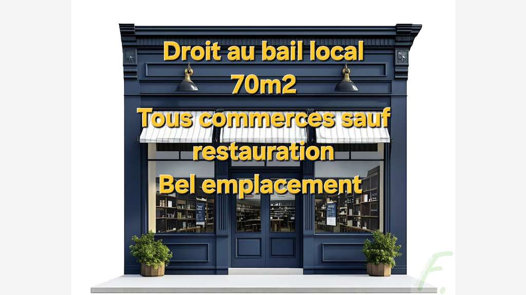 Droit au bail local commercial 73m² Aix les Bains