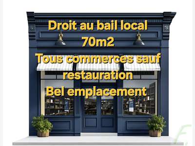 Droit au bail local commercial 73m² Aix les Bains