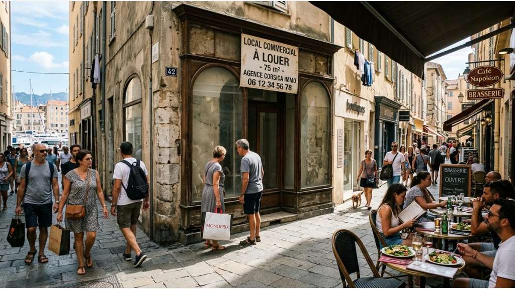 Vente droit au bail 116m² proche port Ajaccio