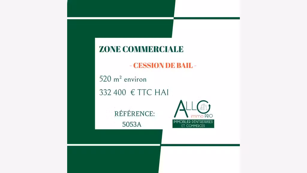 Cède DAB local commercial de 520m² à Anglet zc