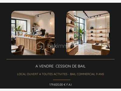 Cession de droit au bail local de 100m² à Aubagne