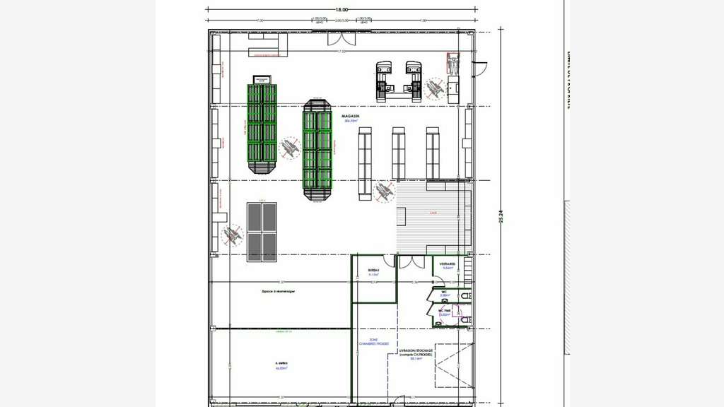 Bail à céder de 408m² à Nantes Sud zone Leclerc