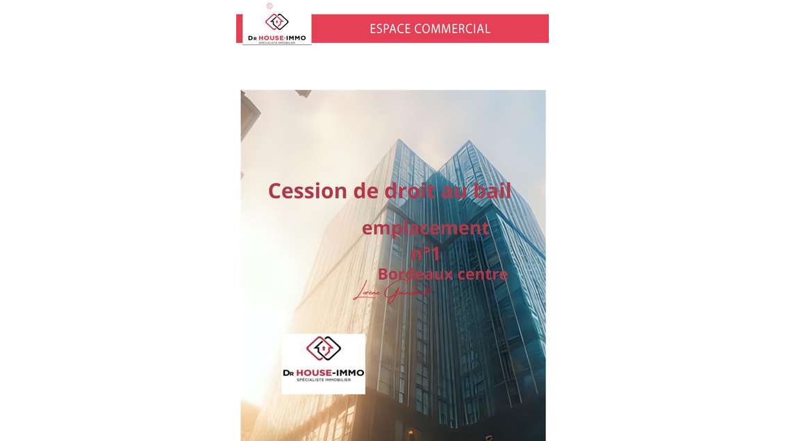 Droit au bail boutique 25m² +cave Bordeaux Tourny