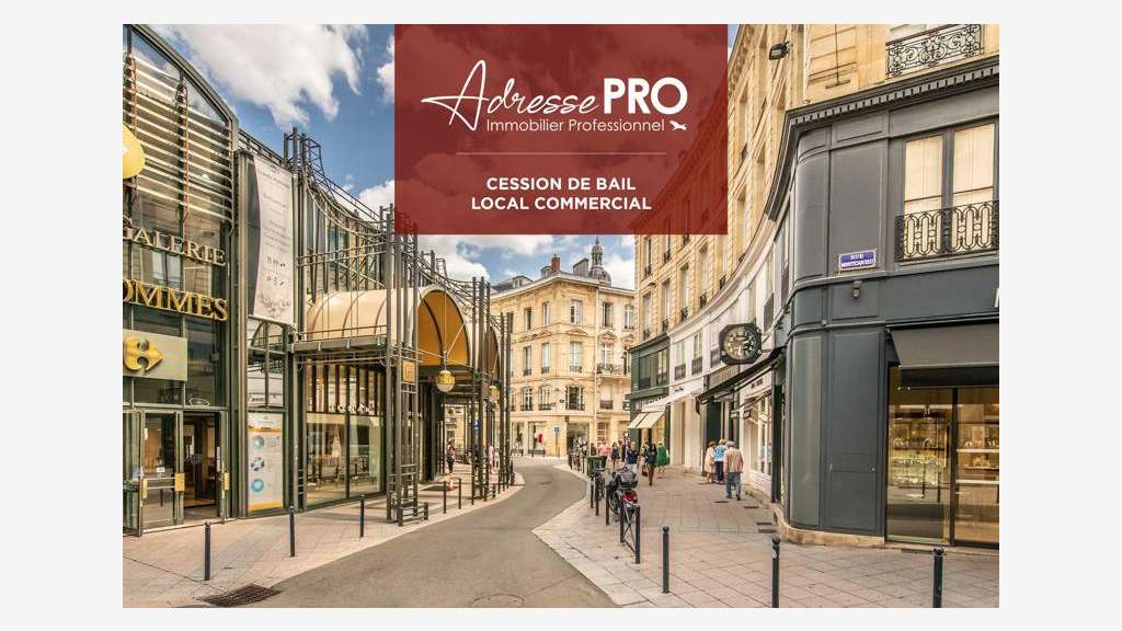 Droit au bail local 75m² à Bordeaux Grands Hommes