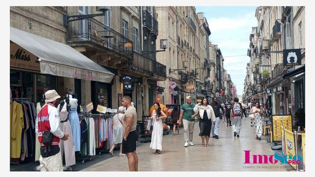 Bail à céder de 100m² à Bordeaux rue piètonne