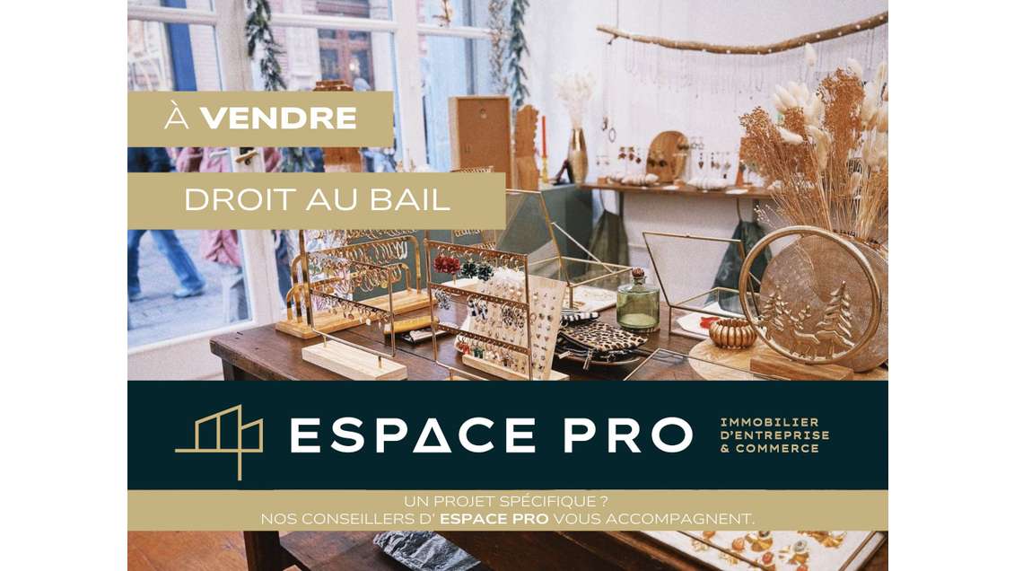 Cession de bail local commercial de 25m² à Caen