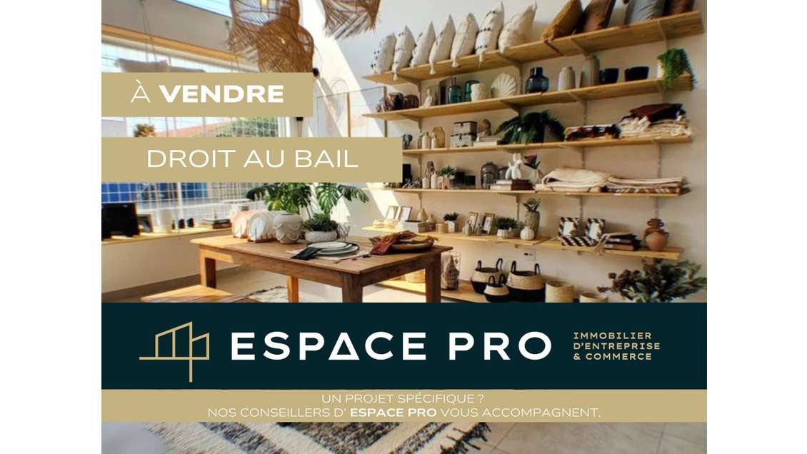 Cession de bail local 36m² en centre-ville de Caen