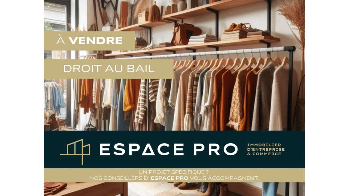 Cession de bail local 27m² quartier dynamique Caen