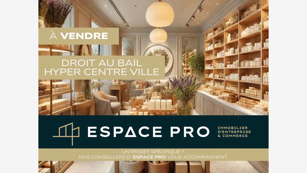Cède bail local de 59m² à Caen hyper centre