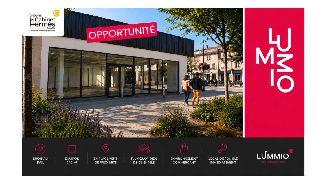 LOCAL 240 M² COMMUNE DYNAMIQUE PROCHE VALENCE
