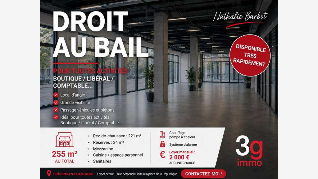 DAB local prêt à porter 475m² Châlons-en-Champagne