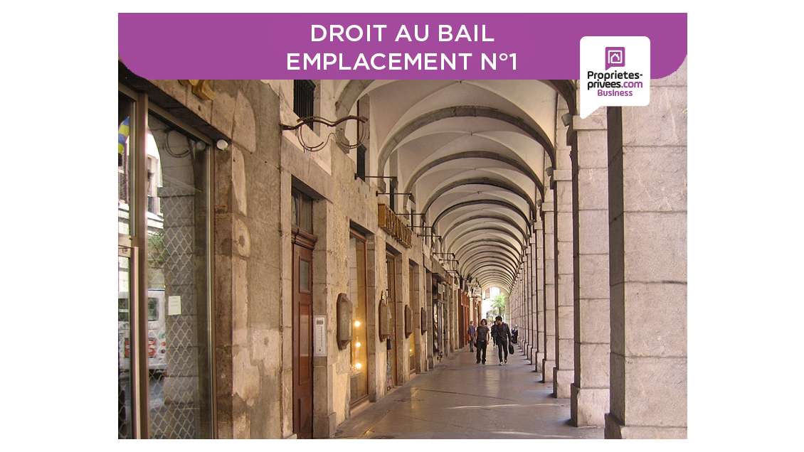 Cession de bail 25m² empl N°1 Chambéry centre