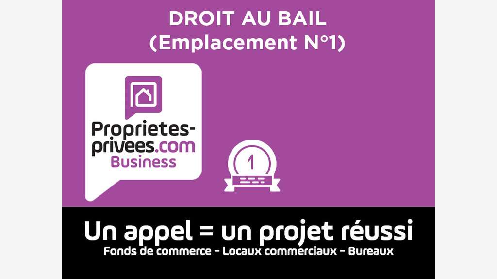 Cession de bail 25m² empl N°1 Chambéry centre
