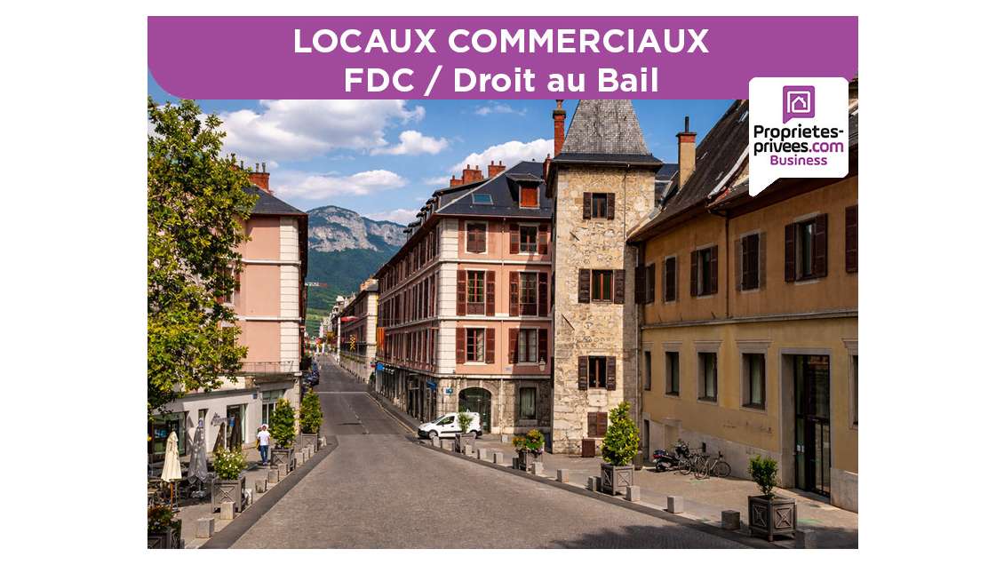 Cède droit au bail local 107m² Chambéry St Léger