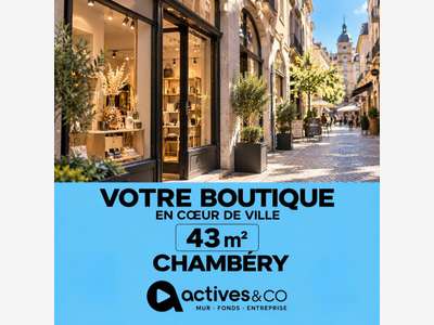 AV local 43m² belle vitrine au centre de Chambéry