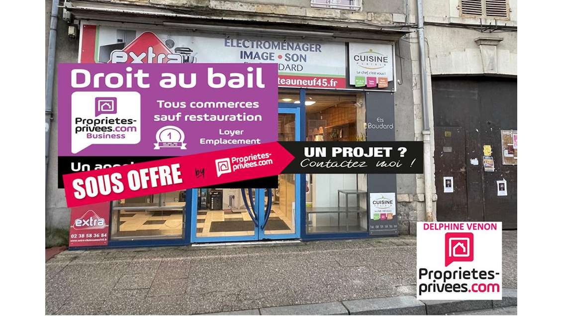 Cession de bail de 65m² à Châteauneuf sur Loire