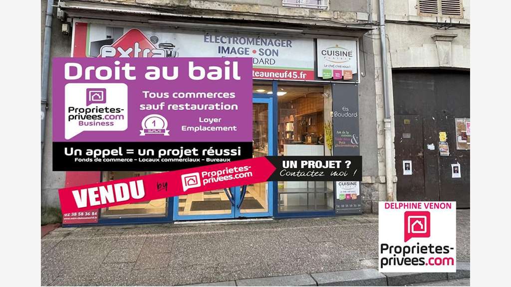 Cession de bail de 65m² à Châteauneuf sur Loire